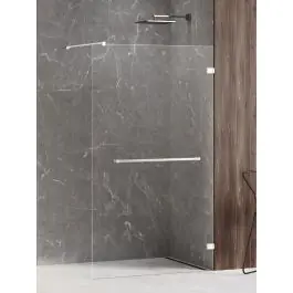 Akciós ár | New Trendy Avexa White zuhanykabin fal walk-in 130 cm fehér matt üveg/átlátszó üveg EXK-2947