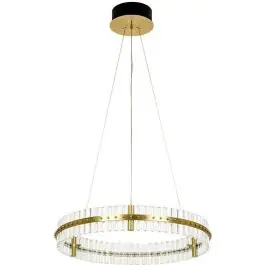 Árengedmény | Moosee Saturnus függőlámpa 1x60 W arany-kristály MSE010100167