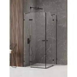 New Trendy Avexa Black XR zuhanykabin 120x100 cm négyszögletes fekete matt/átlátszó üveg EXK-6931 | Olcsóbb