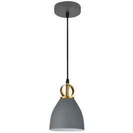 Vedd meg online | GTV Kerala függőlámpa 1x40 W szürke/hamvas OS-KERA-15-DEC