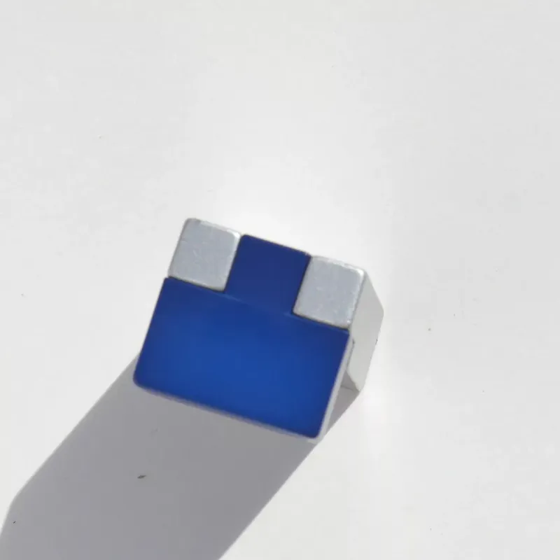 Legnépszerűbb | Blau - matt verchromter Metall-Kunststoff-Möbelgriff